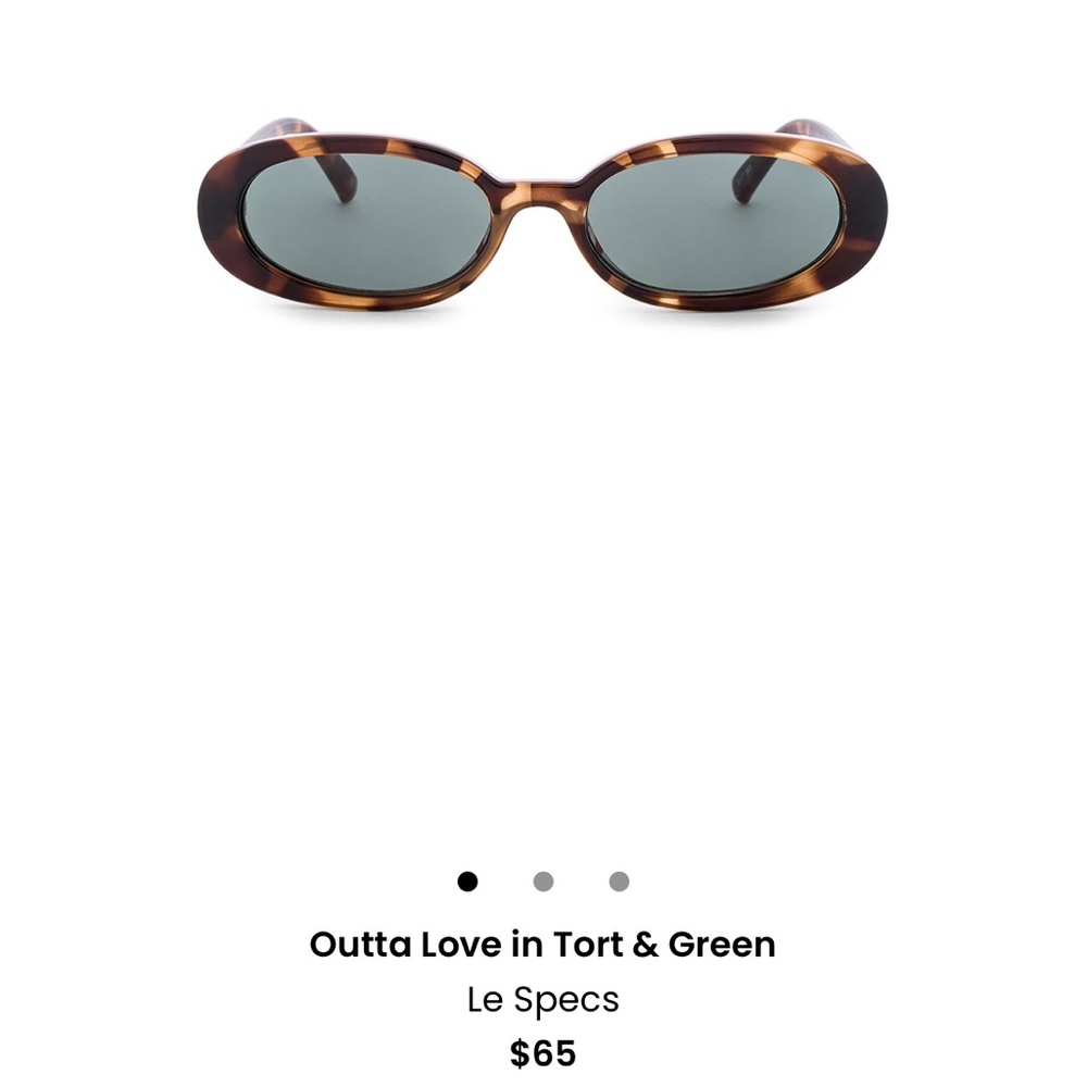 Le specs Outta Love in Tort & Green sunglasses